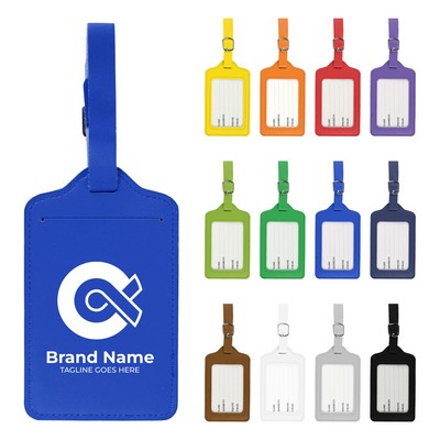 PU Leather Luggage Tag