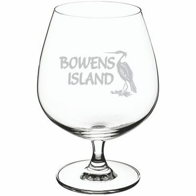 Laser Engraved Acopa Covella 22 oz. Brandy Snifter Glass