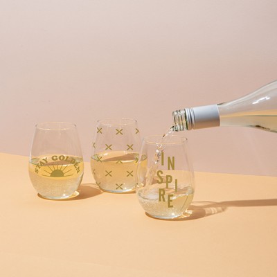 11.75 Oz. Stemless Wine Glass