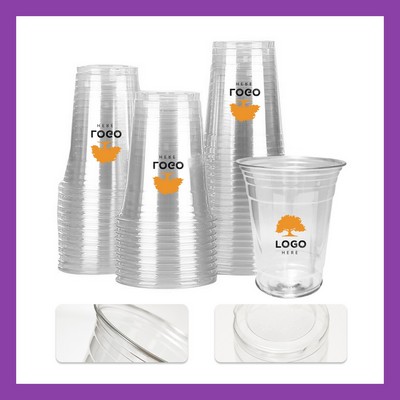 16oz Disposable Clear Plastic Cup