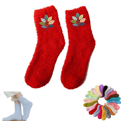 Fuzzy Socks Fleece Warm Puffy