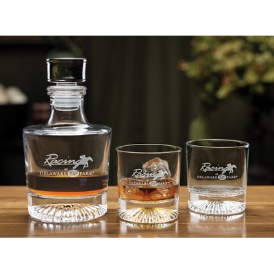 Halo Decanter Set w/2 Glasses