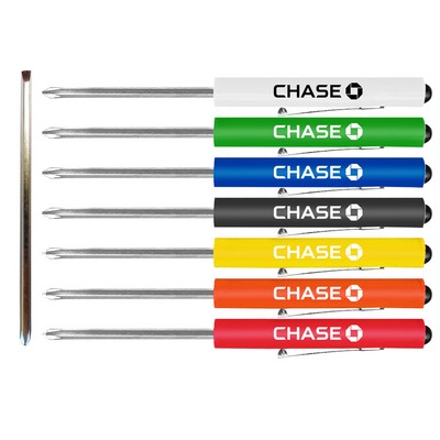 Jumbo Pocket Pen Screwdriver With Reversible Bit