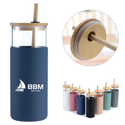 Glass Cups With Lids And Straws