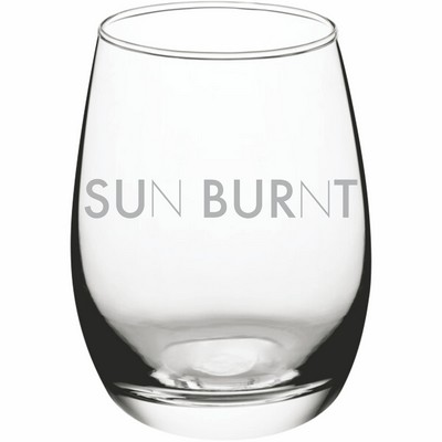 Laser Engraved 6 oz. Stemless Wine Tasting Glass