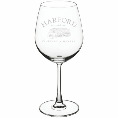 Laser Engraved Acopa Covella 20.5 oz. Bordeaux Wine Glass
