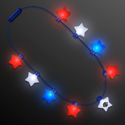Jumbo Stars String Lights Necklace - PRINTED
