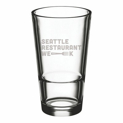 Laser Engraved Acopa Select 14 oz. Stackable Beverage / Mixing Glass