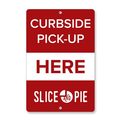 18"h x 12"w Custom Aluminum Sign