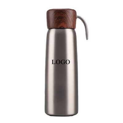 Sleek 17 oz Matte Stainless Steel Water Bottle