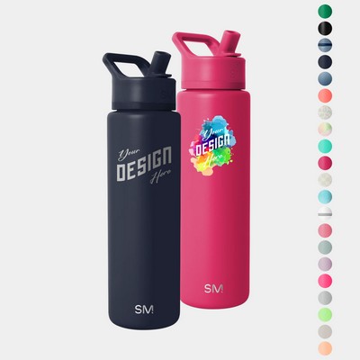30 oz Simple Modern® Stainless Steel Double-Walled Insulated Summit Water Bottle with Straw Lid