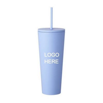 24 Oz. Kenai Plastic Tumblers with Straw