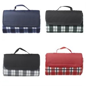 Checkered Roll-Up Picnic Blanket