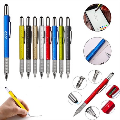 6-in-1 Multi Functional Pen with Screw Heads