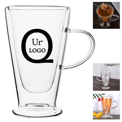 12Oz Double-Layer Glass Mug