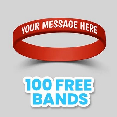 Custom Printed Wristbands - 1/2"