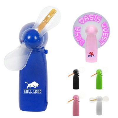 Handheld LED Message Display Fan
