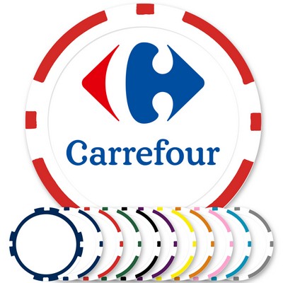 11.5 gram ABS Poker Chips with 8 Stripes (Full Color Laminated Decals)