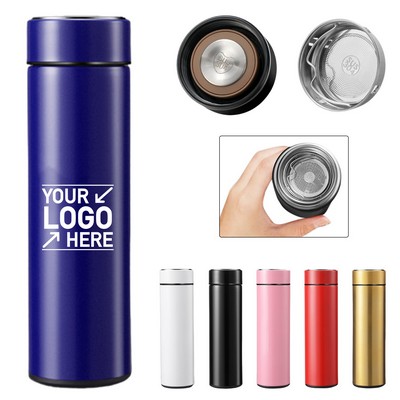 Touch Display Insulated Travel Bottle – 16.9 oz